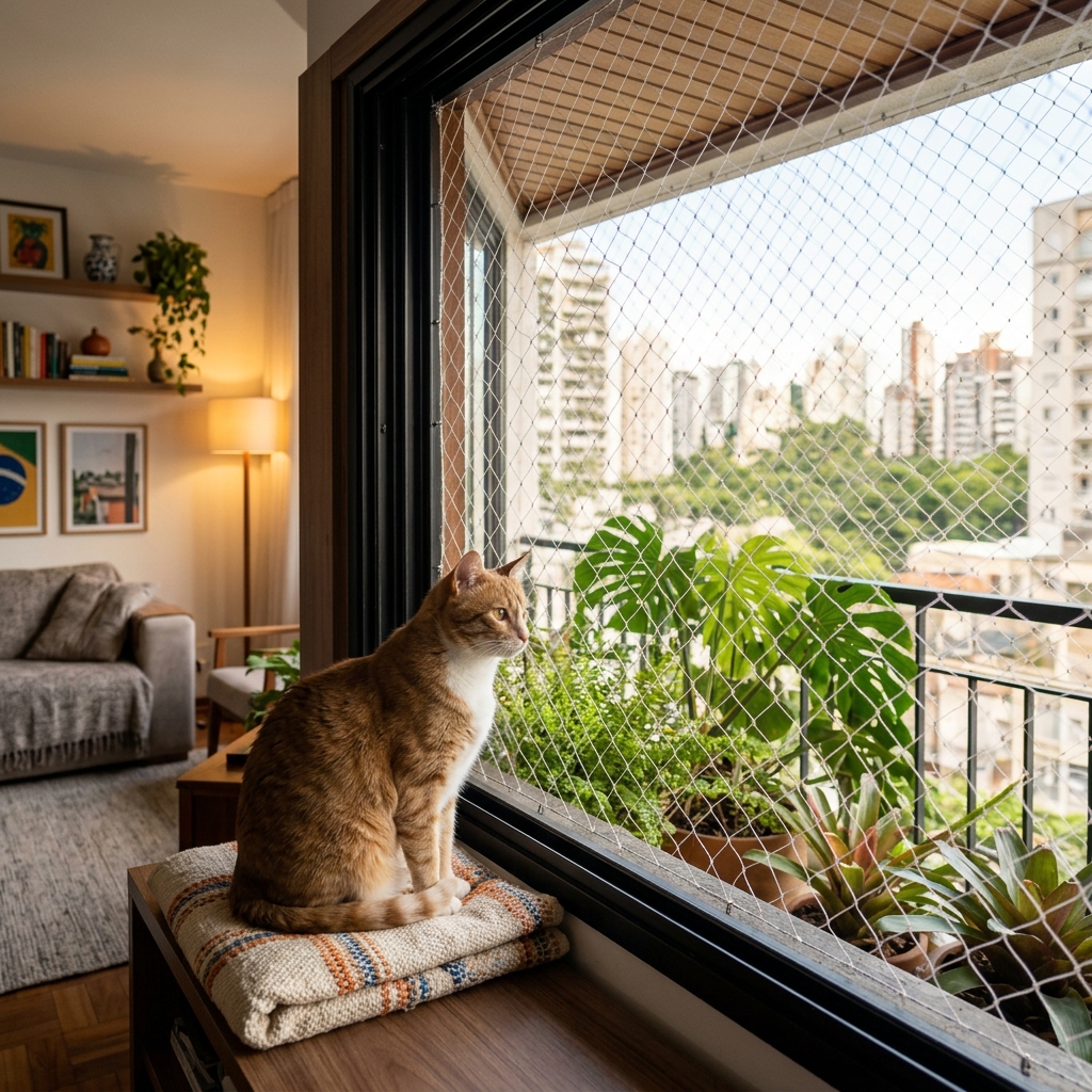 Rede de proteção para pets